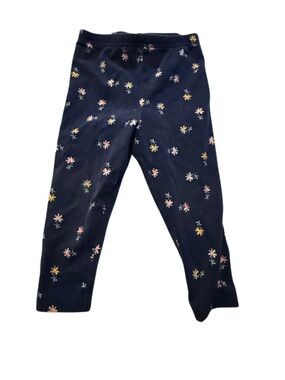 Carter's Navy Floral Print Girls' Leggings